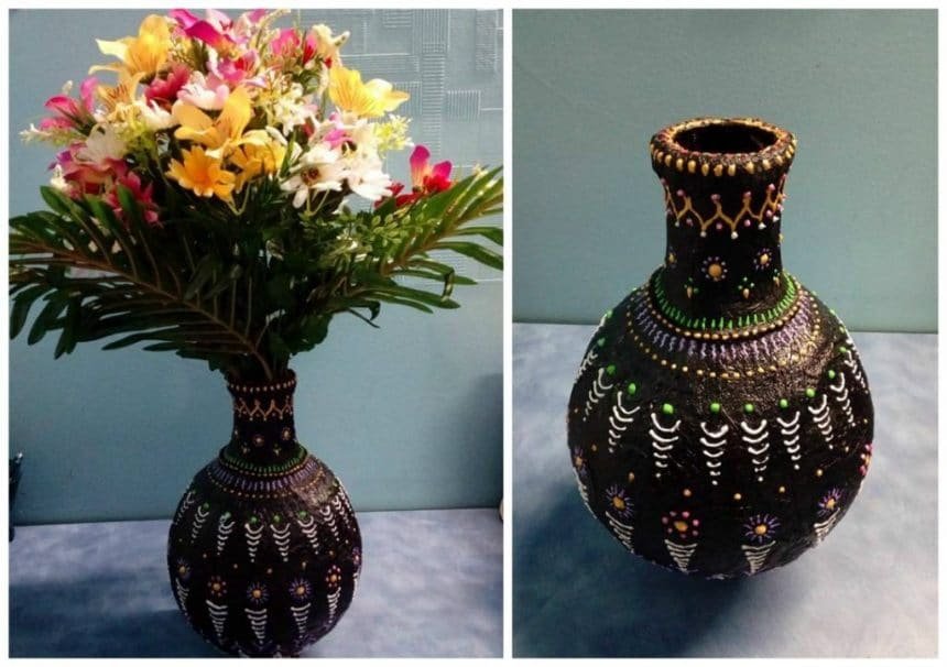 How to make a handmade flower vase- Simple Craft Ideas – Simple Craft Ideas
