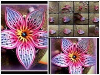 Composite element flower petal