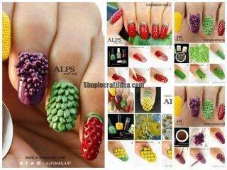 Creative fruit nails