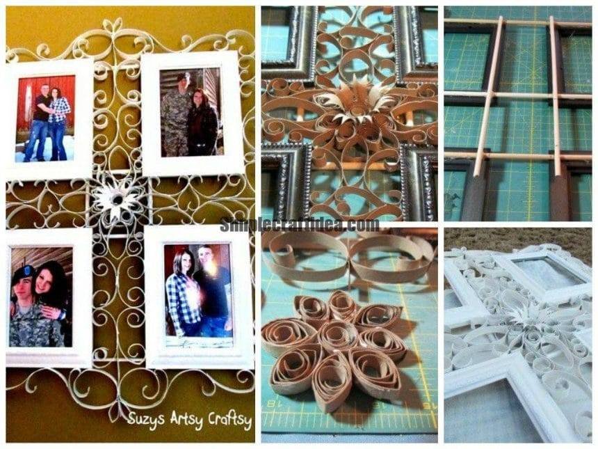 Panels for photos in quilling techniques