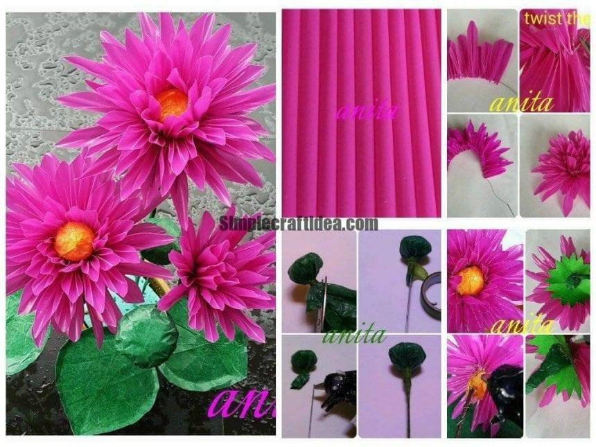 Tutorial for Lotus made from straw