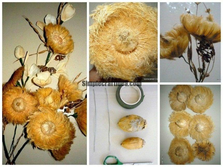 How to Make Flowers from Arecanut