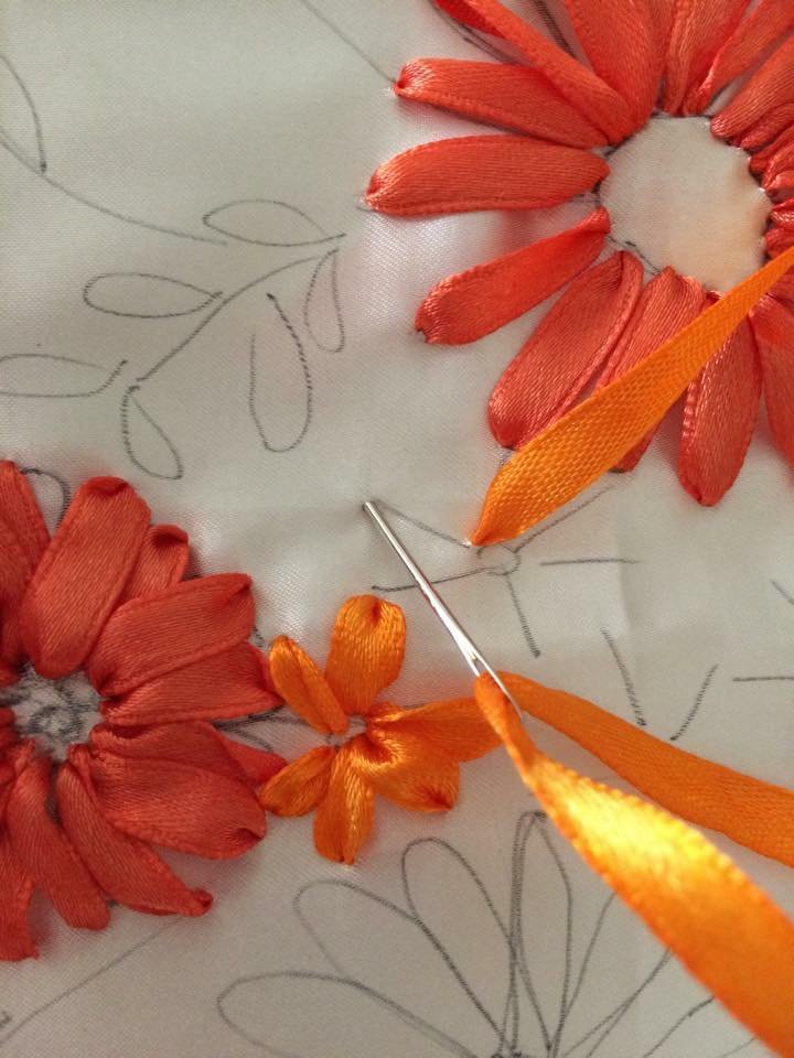 Ribbon embroidery – Simple Craft Ideas