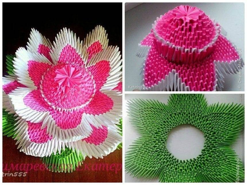 Modular origami Lotus