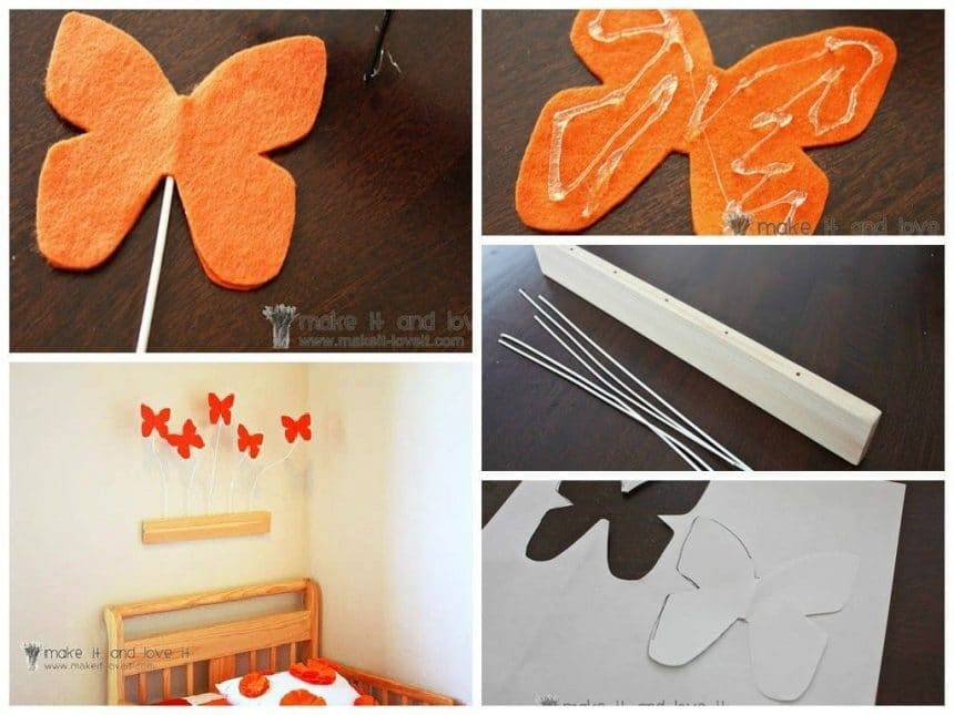 Decorate the room with butterflies