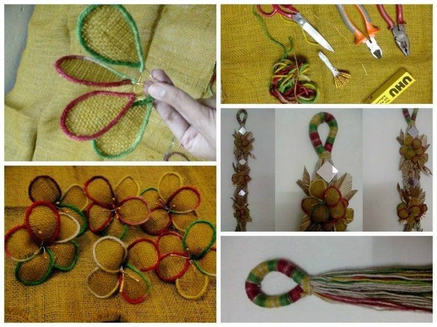 How to make a wall hanging by Jute