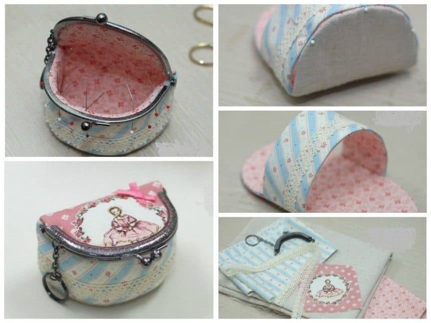 The unusual cosmetic bag with clasp