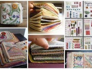 How to make sample stitch book