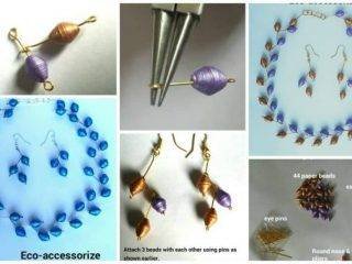 How to make quilling necklace