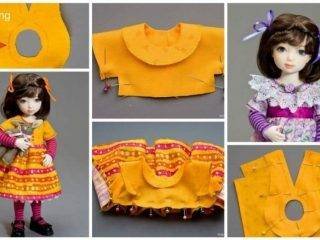 How to sew a dress for the doll
