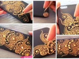 How to make Henna Art Phone Case