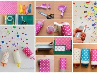 How to make confetti popper home paper party