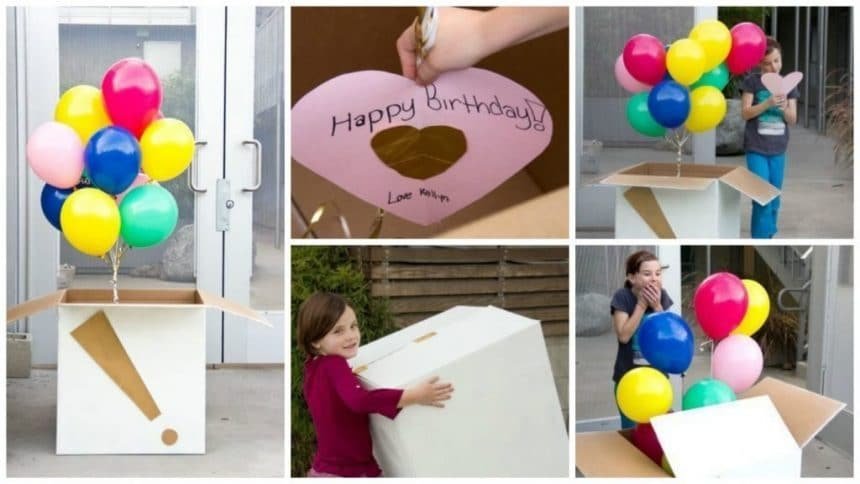 Balloon surprise box