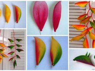 How to make bird of paradise flowers from nylon