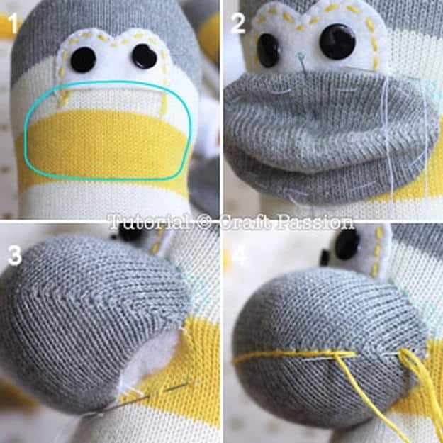Making monkeys from old socks
