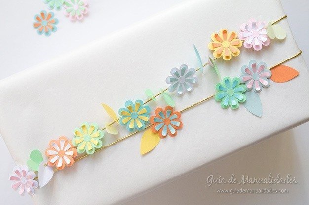 Flower garland gift wrapping(232)