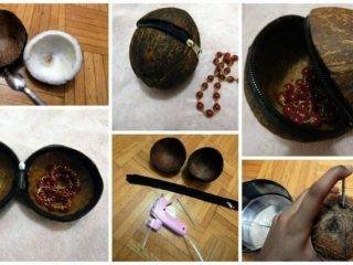 How to make wonderful coconut shell container-box