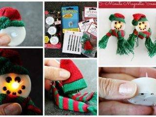 How to make magnetic light-up snowman