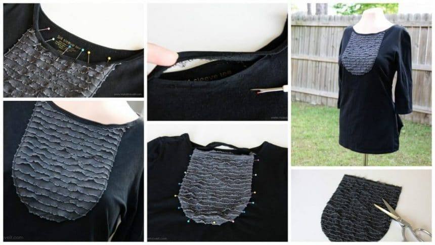 How to make T-shirt with ruffles
