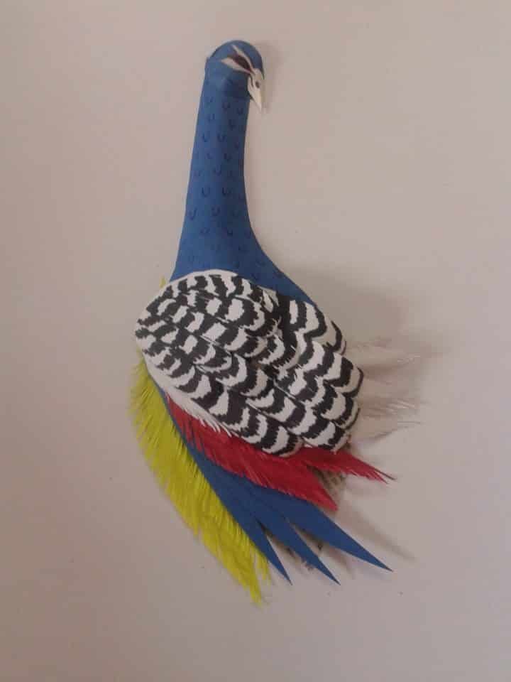 How to make paper peacock step by step - Simple Craft Ideas