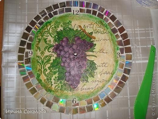  decoupage technique and covered with mosaics