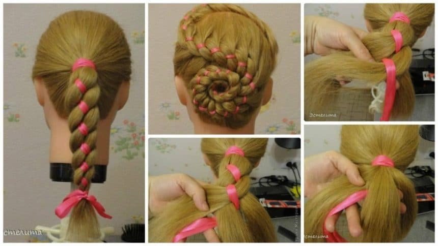 How to make easy ribbon hairstyles - Simple Craft Ideas