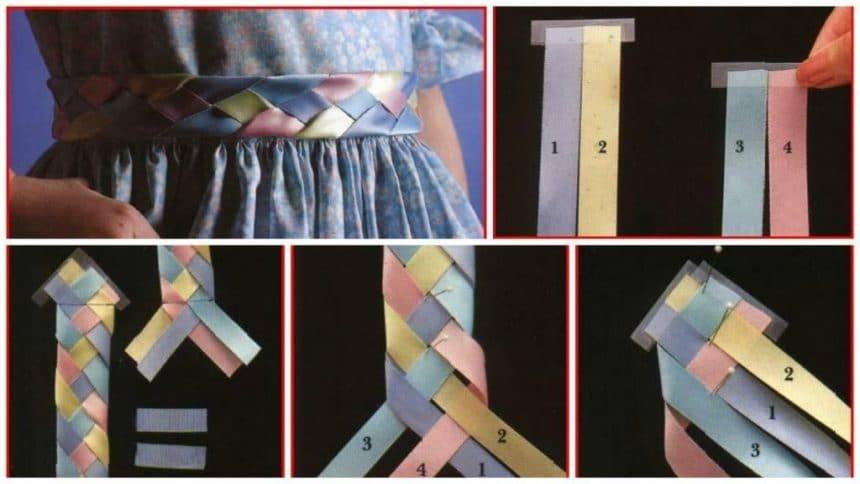 woven ribbon belt