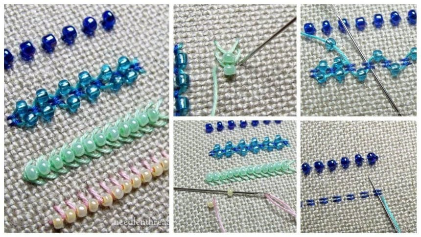 beads embroidery stitches
