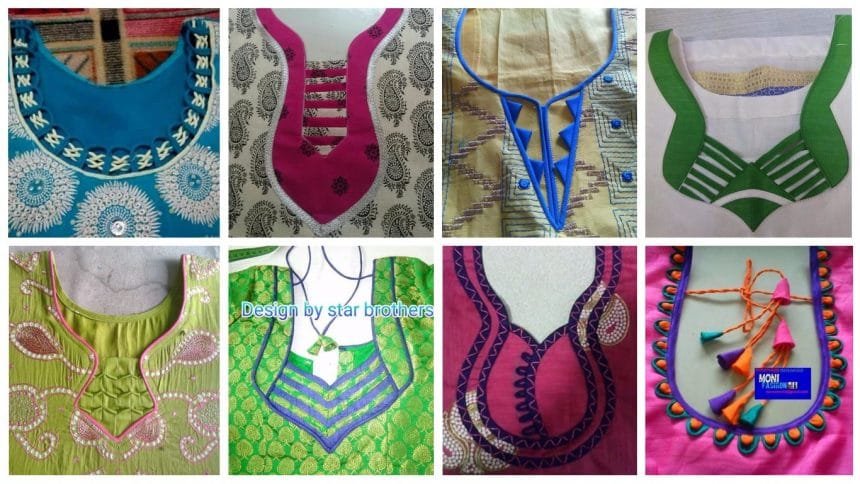 kurthi neck patterns