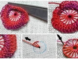 lacy buttonhole wheel