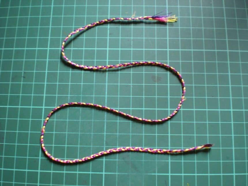 braided silk earrings