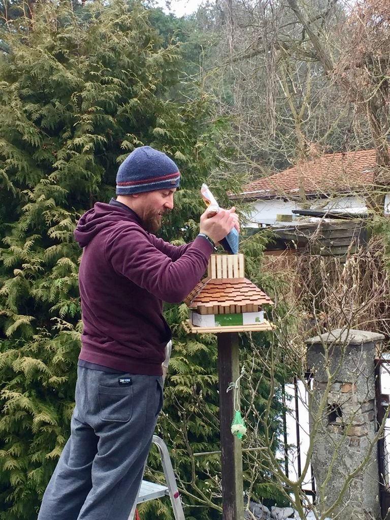  wooden bird feeder