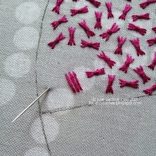 embroider Padded Satin stitch