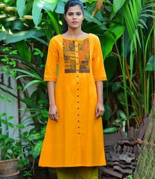How to front design of kurtha – Simple Craft Ideas