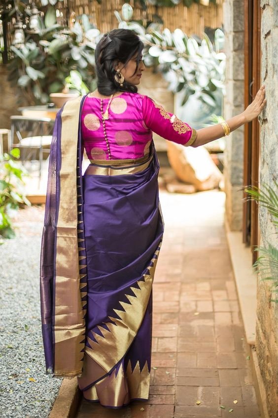 Different types of blouse with sarees – Simple Craft Ideas