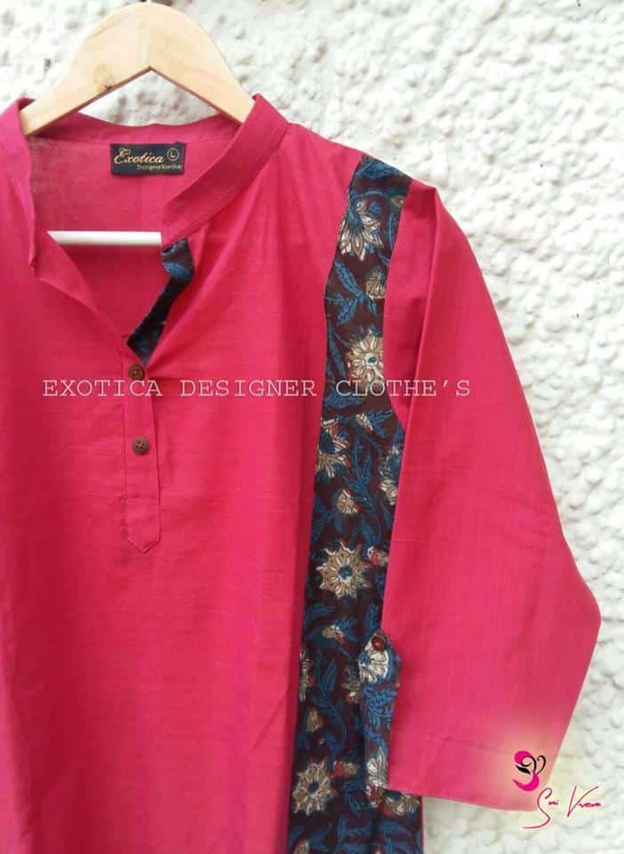 How to front design of kurtha - Simple Craft Idea