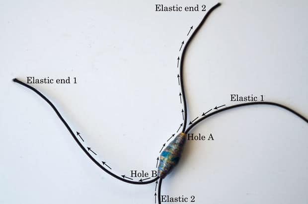 paper beads bracelet