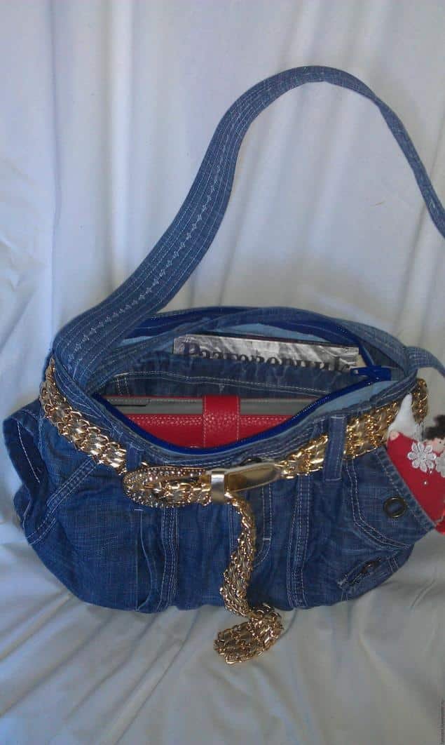 bag out of old jeans