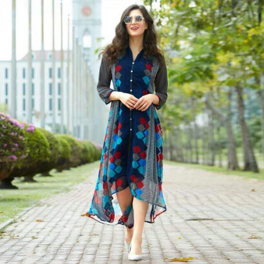 Different types of georgette kurti - Simple Craft Ideas