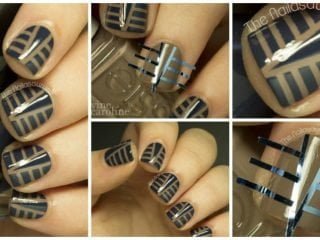 Art deco nail art design