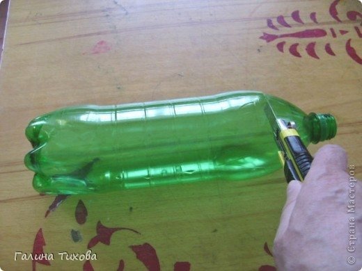 vase from plastic bottle
