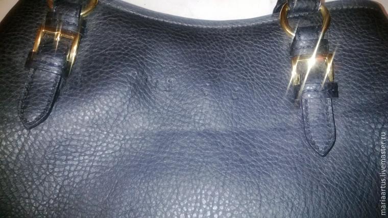  spot painted leather bag