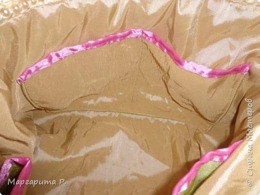 handbag from satin ribbons