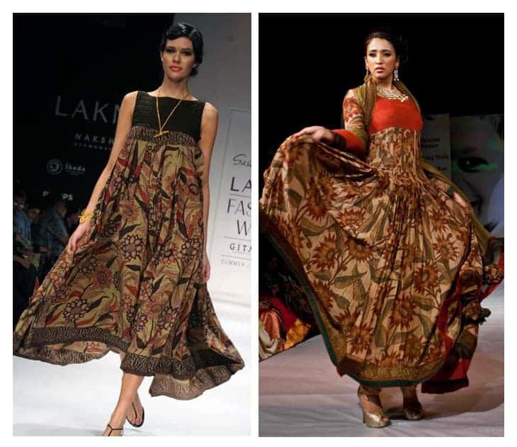kalamkari kurti designs for women