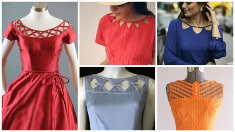 Different types of frock neck designs
