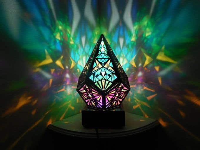 five pointed rainbow prism lamp