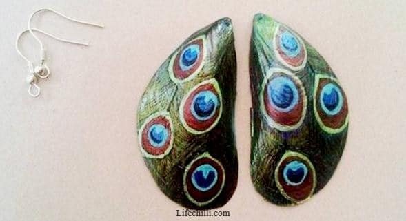 mussel shell earrings