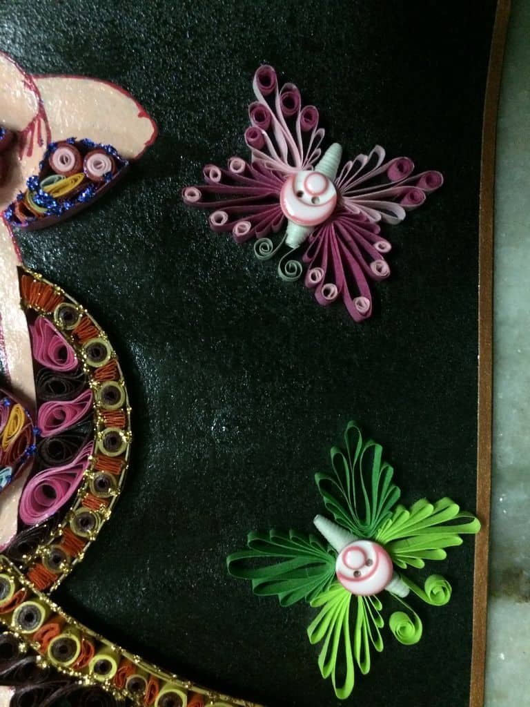 quilled fairy wall hanging