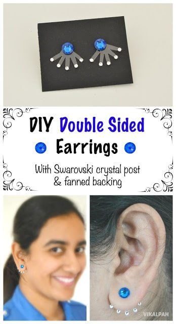  double sided earrings