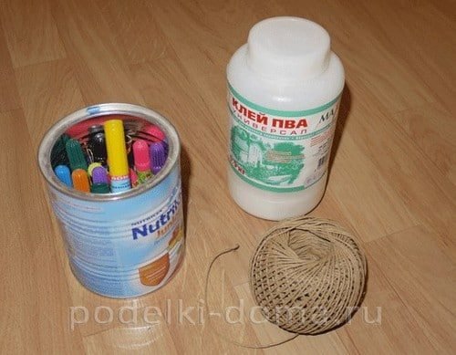 pencil case from jar